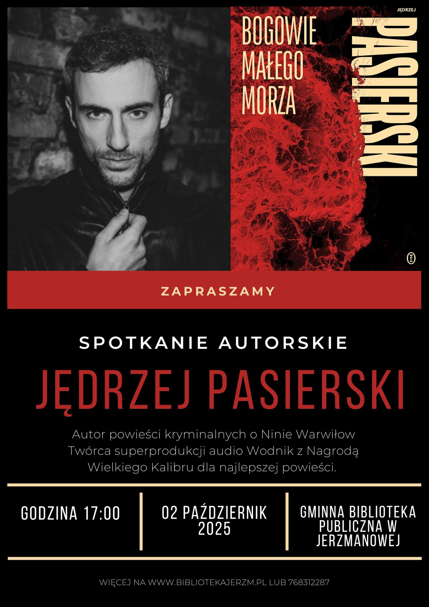 SPOTKANIE AUTORSKIE Z JĘDRZEJEM PASIERSKIM